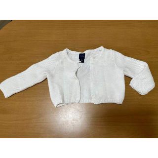 ベビーギャップ(babyGAP)のカーディガン　ホワイト　(カーディガン/ボレロ)