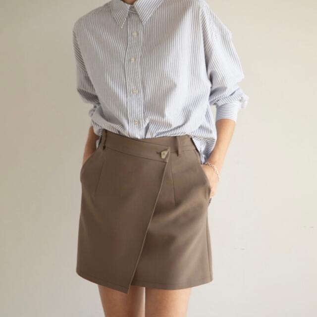 SeaRoomlynn(シールームリン)の新品未使用タグ付きwrap slit miniスカート　グレージュS レディースのスカート(ミニスカート)の商品写真