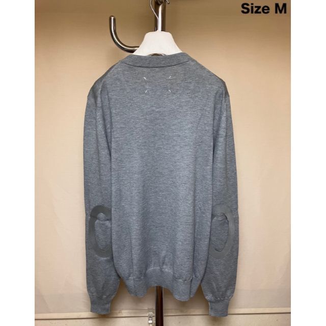 新品 M マルジェラ 20ss エルボーパッチニット グレー 3759 新品 M マルジェラ 20ss エルボーパッチニット グレー 3759