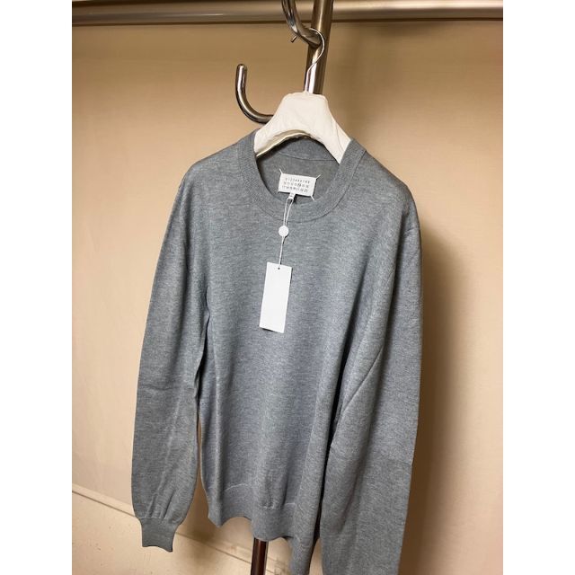 新品 M マルジェラ 20ss エルボーパッチニット グレー 3759 新品 M マルジェラ 20ss エルボーパッチニット グレー 3759
