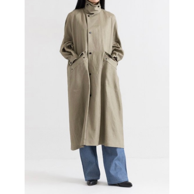 値下げ！HYKE  LINEN RIDING COAT リネンコート