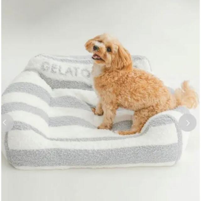 ジェラートピケ　cat&dog ソファ型ベッド