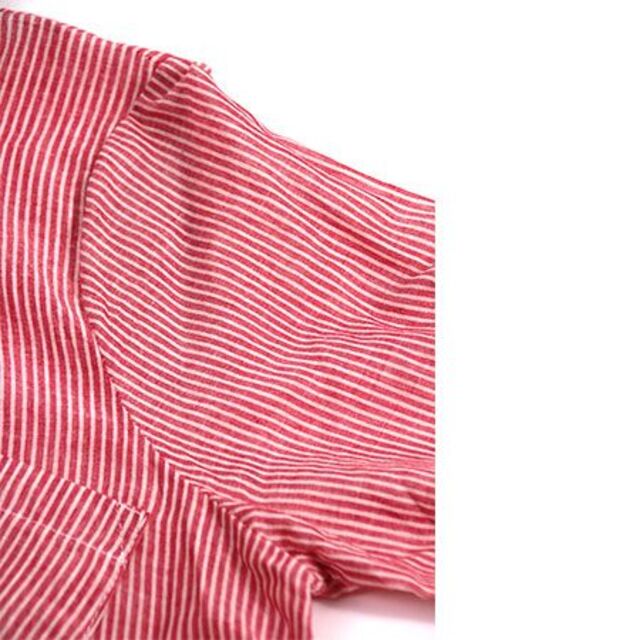 【新品】ストライプシャツ レディースシャツ 半袖シャツ 長袖シャツ ライトブルー レディースのトップス(シャツ/ブラウス(長袖/七分))の商品写真