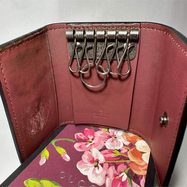 GUCCI グッチ キーケース 6連 GG スプリーム フラワー 花柄