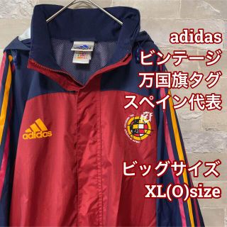 アディダス(adidas)の00'Sビンテージ　adidas アディダス　ナイロンジャケット　パーカー　XL(ナイロンジャケット)