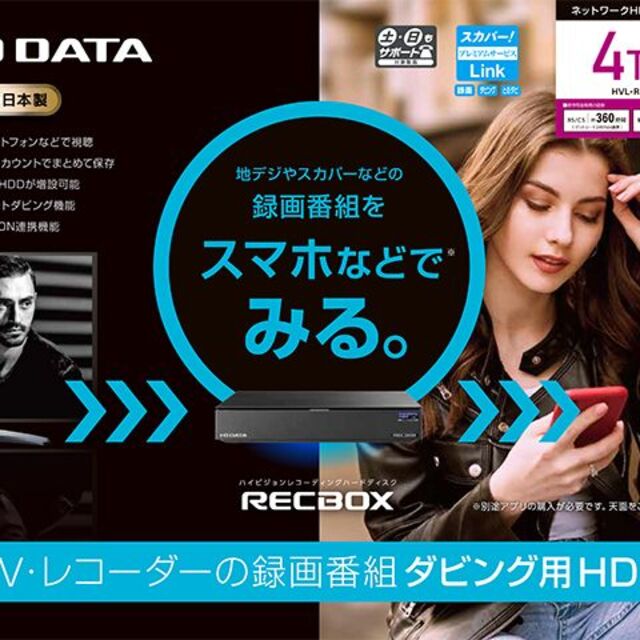 I-O DATA「RECBOX(レックボックス)」 HVL-RS4