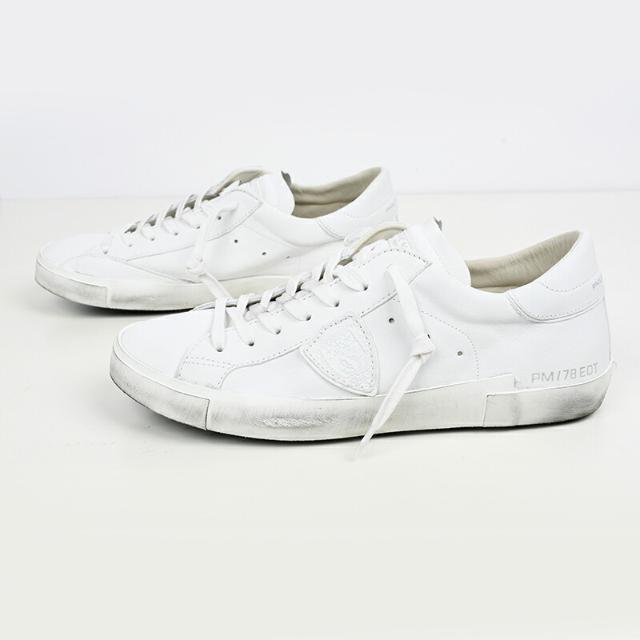 PHILIPPE MODEL PARIS フィリップモデル メンズ PRLU 1012 スニーカー 靴 イタリア正規品 新品 ホワイト