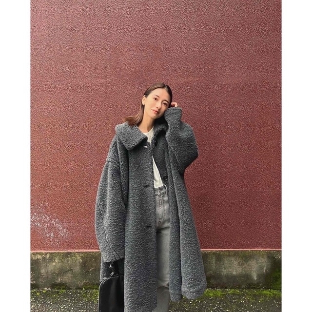 Giselle掲載‼️袋付CLANE VOLUME FLARE BOA COAT-