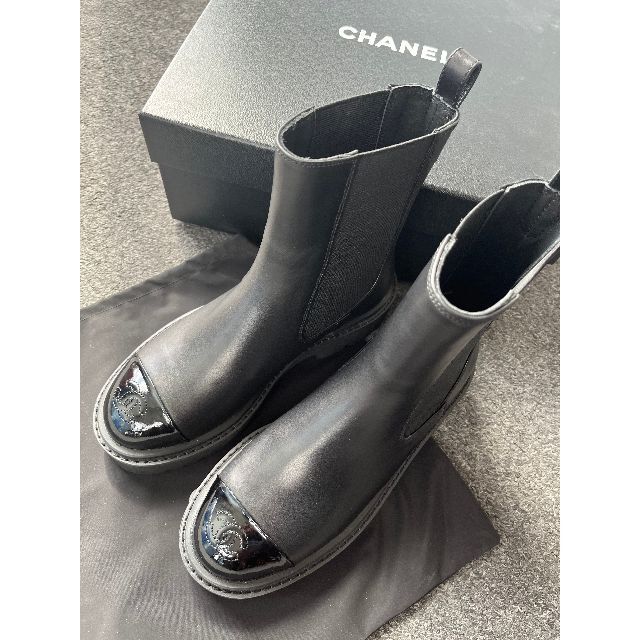 CHANELのサイドゴアブーツ38サイズ