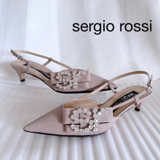セルジオロッシ(Sergio Rossi)のSergio Rossi セルジオロッシ　サンダル　ミュール　パンプス　極美品(ハイヒール/パンプス)