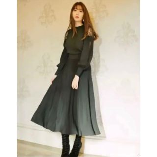 ハーリップトゥ(Her lip to)のHerlipto Shoulder Lace Knit Dress(ロングワンピース/マキシワンピース)