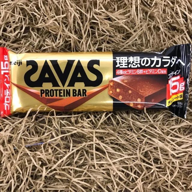 明治(メイジ)の明治 ザバス プロテインバー チョコレート味 1本(44ｇ)×48本 お買得！！ 食品/飲料/酒の食品(菓子/デザート)の商品写真