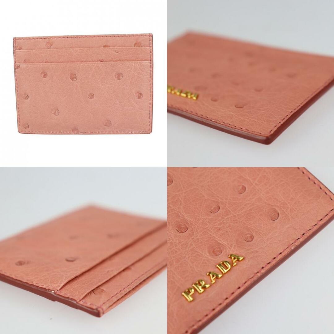 PRADA プラダ カードケース 1MC149 オーストリッチ ピンク PRADA プラダ カードケース 1MC149 オーストリッチ ピンク