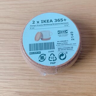 イケア(IKEA)のIKEA 9cmコースター2つ(テーブル用品)