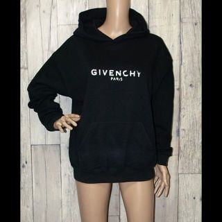 ジバンシィ(GIVENCHY)のジバンシィ・プルオーバーパーカー　ダメージロゴプリント　Sサイズ(パーカー)