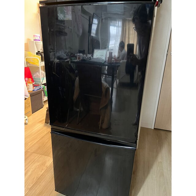 SHARP ノンフロン冷凍冷蔵庫　SJ-D14B-B　2016年製