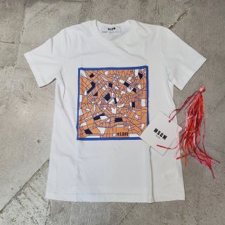 エムエスジイエム(MSGM)の新品 国内正規 2017 MSGM エムエスジーエム Tシャツ プリント 半袖(Tシャツ/カットソー(半袖/袖なし))