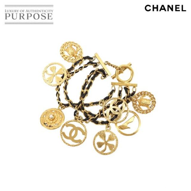 新品同様 シャネル CHANEL アイコンチャーム チェーン ブレスレット