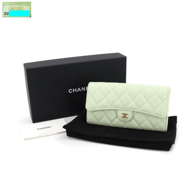 低価安い CHANEL ロングフラップウォレット 二つ折長財布の通販 by