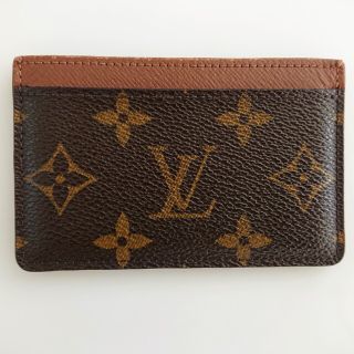 ルイヴィトン(LOUIS VUITTON)のルイヴィトンポルトカルトサーンプルカードケースモノグラムキャンバスブラウン(名刺入れ/定期入れ)