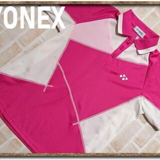ヨネックス(YONEX)のヨネックス　刺繍入り半袖ポロシャツ　濃ピンク(ポロシャツ)