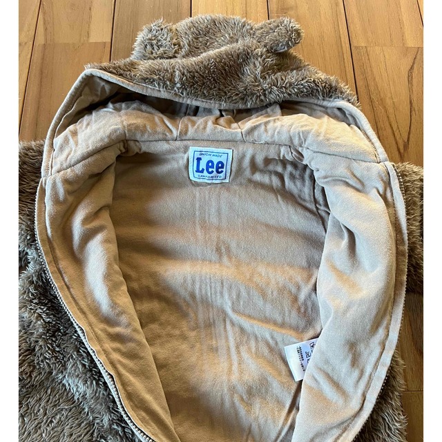 Lee(リー)のモコモコ　ロンパース　ブラウン キッズ/ベビー/マタニティのベビー服(~85cm)(ジャケット/コート)の商品写真