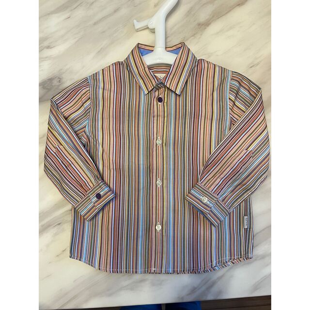 Paul smith juniorポールスミスジュニアベビー新品ストライプシャツ | フリマアプリ ラクマ