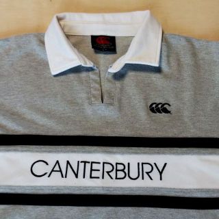 カンタベリー(CANTERBURY)の最終値下げ：カンタベリー 半袖ポロシャツ　グレー L【中古】(ポロシャツ)