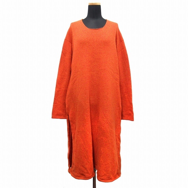 Yohji Yamamoto(ヨウジヤマモト)の美品 96aw ヨウジヤマモト ウール ニット オーバーサイズ ロングワンピース レディースのワンピース(ロングワンピース/マキシワンピース)の商品写真