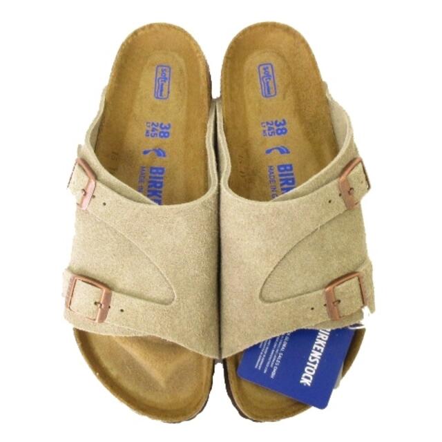 BIRKENSTOCK(ビルケンシュトック)のビルケンシュトック チューリッヒ サンダル スエード トープ 38 24.5 レディースの靴/シューズ(サンダル)の商品写真