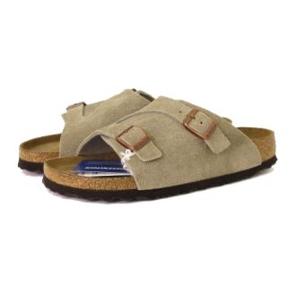 ビルケンシュトック(BIRKENSTOCK)のビルケンシュトック チューリッヒ サンダル スエード トープ 38 24.5(サンダル)