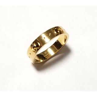 Gucci - 新品同様 グッチ 指輪 アイコンリング ICON 750YG 9 約8号 GG