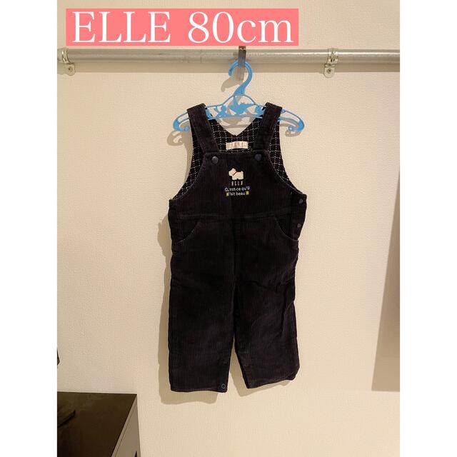 ELLE(エル)のELLE サロペット 80cm キッズ/ベビー/マタニティのベビー服(~85cm)(カバーオール)の商品写真