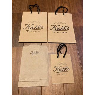 キールズ(Kiehl's)のキールズ 紙袋 ショップ袋 ショッパー 4点セット(ショップ袋)