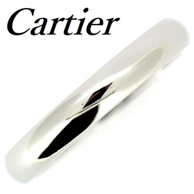 正規店仕入れの Cartier ♯56 Pt950 リング プラチナ ウェディング