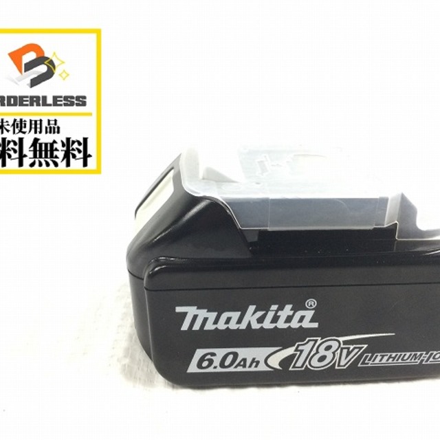 ☆未使用品☆ makita マキタ 18V 6.0Ah 残量表示付き 純正 リチウムイオンバッテリー BL1860B リチウムイオン電池 蓄電池 充電池 54713