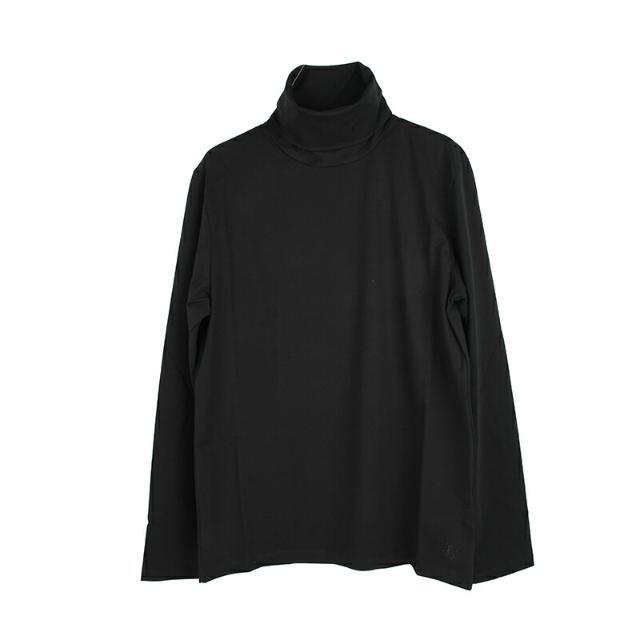 JIL SANDER+ ジルサンダー タートルネック長袖Tシャツ イタリア正規品 J47GC0005 J45049 001 新品 ブラックメンズ