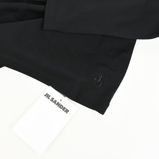 JIL SANDER+ ジルサンダー ハーフジップ長袖Tシャツ イタリア正規品 J47GC0006 J45049 001 新品 ブラック