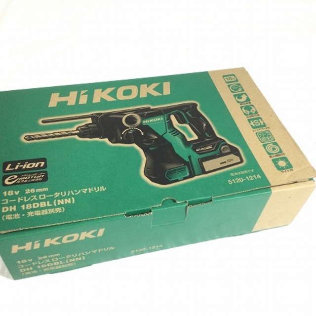 ☆比較的綺麗☆HiKOKI ハイコーキ 18V 27mm コードレスロータリハンマドリル DH18DBL 2.5Ahマルチボルトバッテリー1個(BSL36A18)付 60823