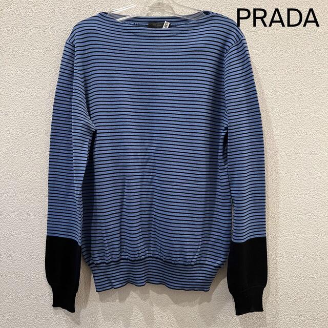 PRADA メンズ ボーダーニット