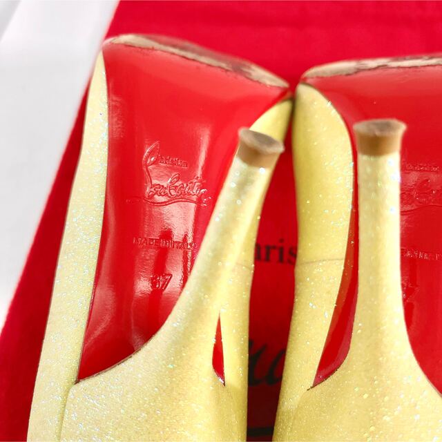 Christian Louboutin(クリスチャンルブタン)のルブタン パンプス　ハイヒール ピンヒール ポインテッド ラメ ドレスシューズ レディースの靴/シューズ(ハイヒール/パンプス)の商品写真