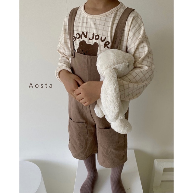 ﾙﾊﾟﾝｵｰﾊﾞｰｵｰﾙ le pain overall / aosta キッズ/ベビー/マタニティのベビー服(~85cm)(カバーオール)の商品写真