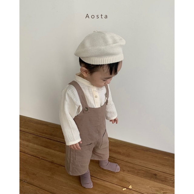 ﾙﾊﾟﾝｵｰﾊﾞｰｵｰﾙ le pain overall / aosta キッズ/ベビー/マタニティのベビー服(~85cm)(カバーオール)の商品写真