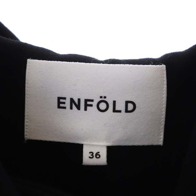 ENFOLD(エンフォルド)のエンフォルド 21AW ファインウールダブルクロス1フーディ ブルゾン レディースのジャケット/アウター(ブルゾン)の商品写真