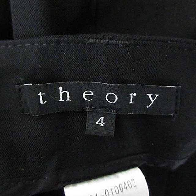 theory(セオリー)のセオリー パンツ スラックス ストレート ジップフライ センタープレス 4 黒 レディースのパンツ(その他)の商品写真