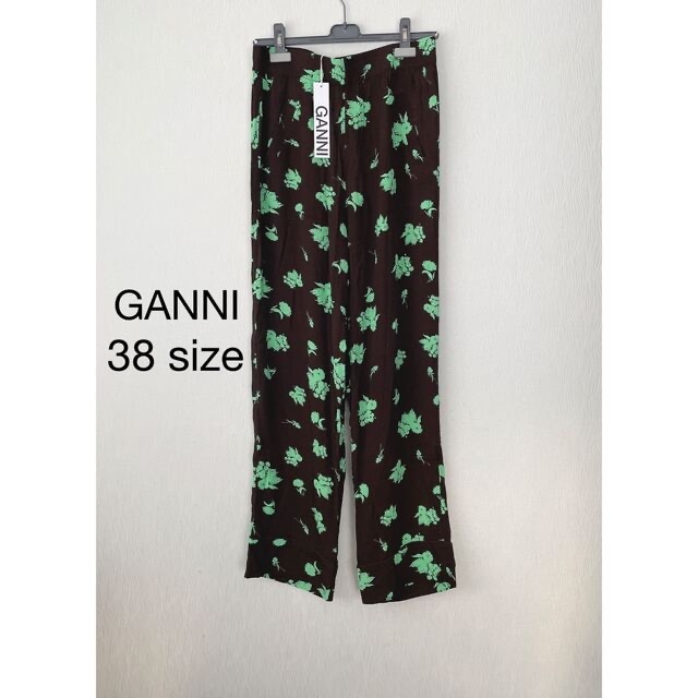 GANNI 花柄 ジャガードパンツ