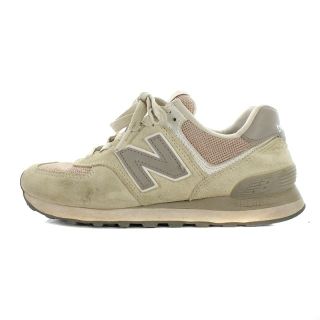 ニューバランス(New Balance)のニューバランス ローカットスニーカー スエード 24cm ベージュ ピンク(スニーカー)