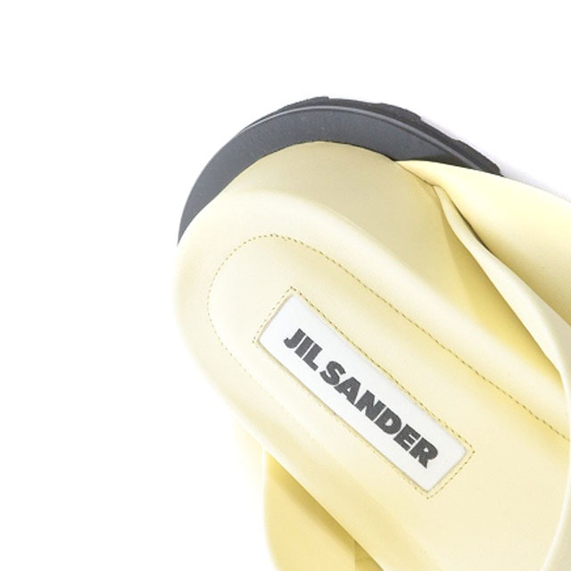 Jil Sander(ジルサンダー)のジルサンダー サンダル ストラップ 37 23.5cm 黄色 レディースの靴/シューズ(サンダル)の商品写真