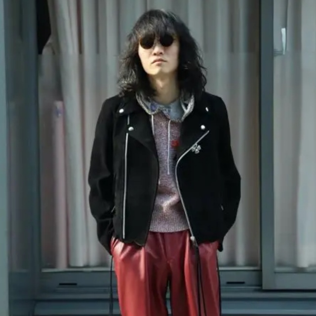 最安値!MASU SCALLOP LEATHER JACKET 22SS