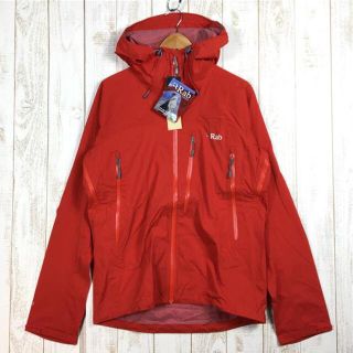 MENs M  ラブ ボルト ジャケット Volt Jacket Pertex Shield+ 2.5L ストレッチ ハードシェル レインシェル フーディ RAB QWF-24 レッド系(その他)